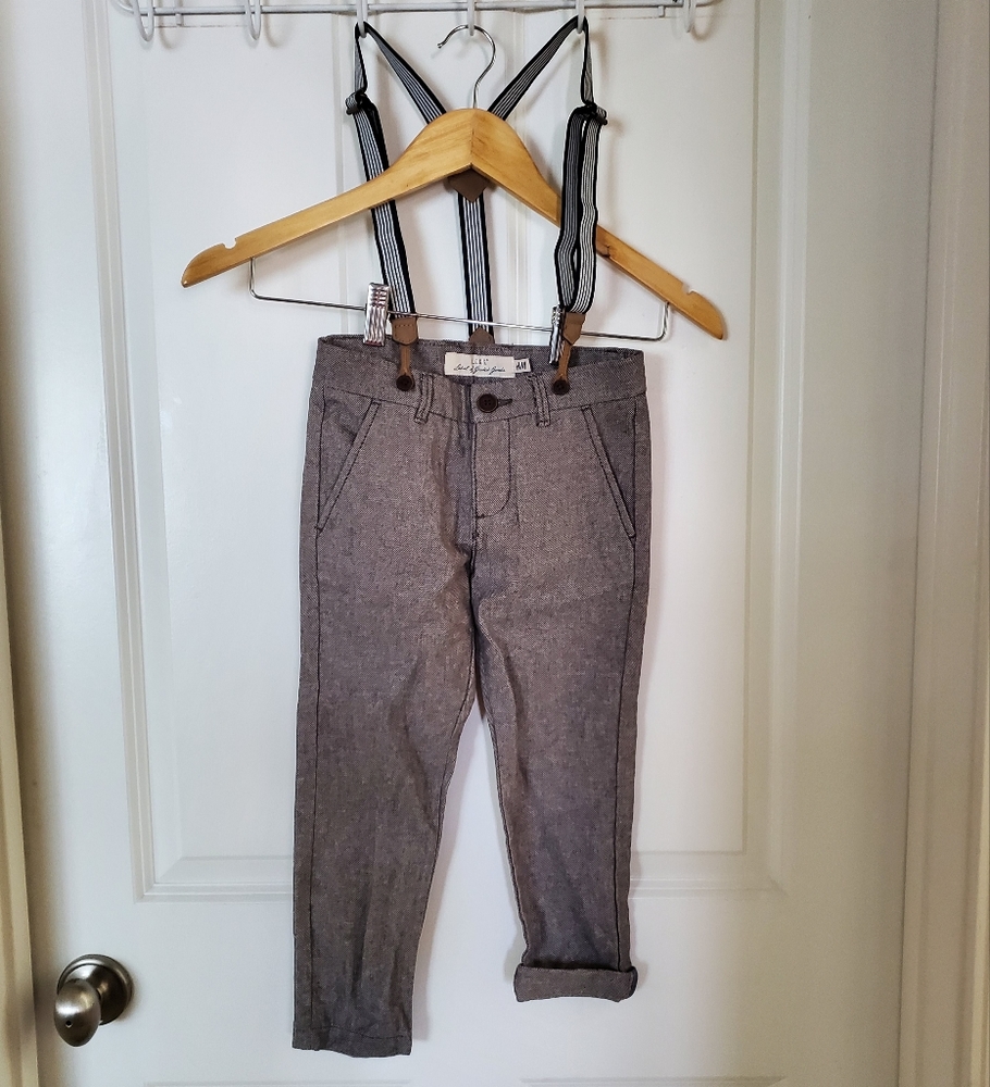 L.O.G.G. pants with suspenders. Toddler size‎ 4-5T